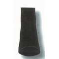 Solid Black Heel & Toe Anklet Sock w/ Mesh Upper & Arch Support (13-15 X-Large)
